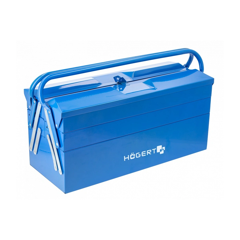 Szerszámosláda, fém 20", 5 rekszes, 550x205x295 mm, HÖGERT HT7G072