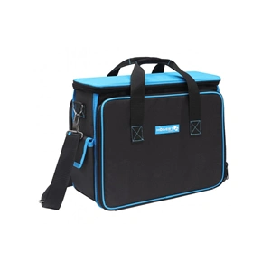 Szerszámostáska, erősített anyag, 3 cipzáras rekesz, 29 zseb, 40 x 19 x 30 cm, HÖGERT HT7G215