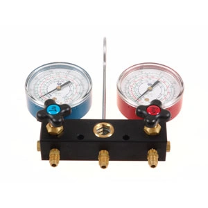 Szervizcsaptelep R22, R134A, R404A, R407, 3x1/4 / RENDELÉSRE