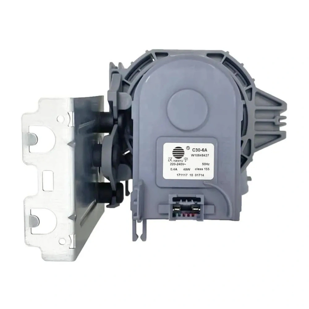 Szivattyú keringető HANYU (utángyártott, ELTERŐ ELEKTROMOS CSATLAKOZÓ!) WHIRLPOOL / INDESIT mosogatógép