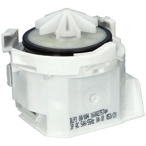 Szivattyú, ürítő, 3 körmös, hátul stekkeres (eredetivel megegyző minőség) WHIRLPOOL mosogatógép