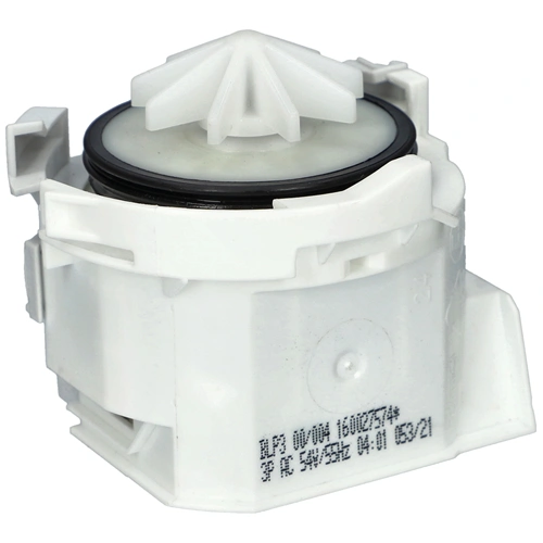 Szivattyú, ürítő, 3 körmös, hátul stekkeres (eredetivel megegyző minőség) WHIRLPOOL mosogatógép