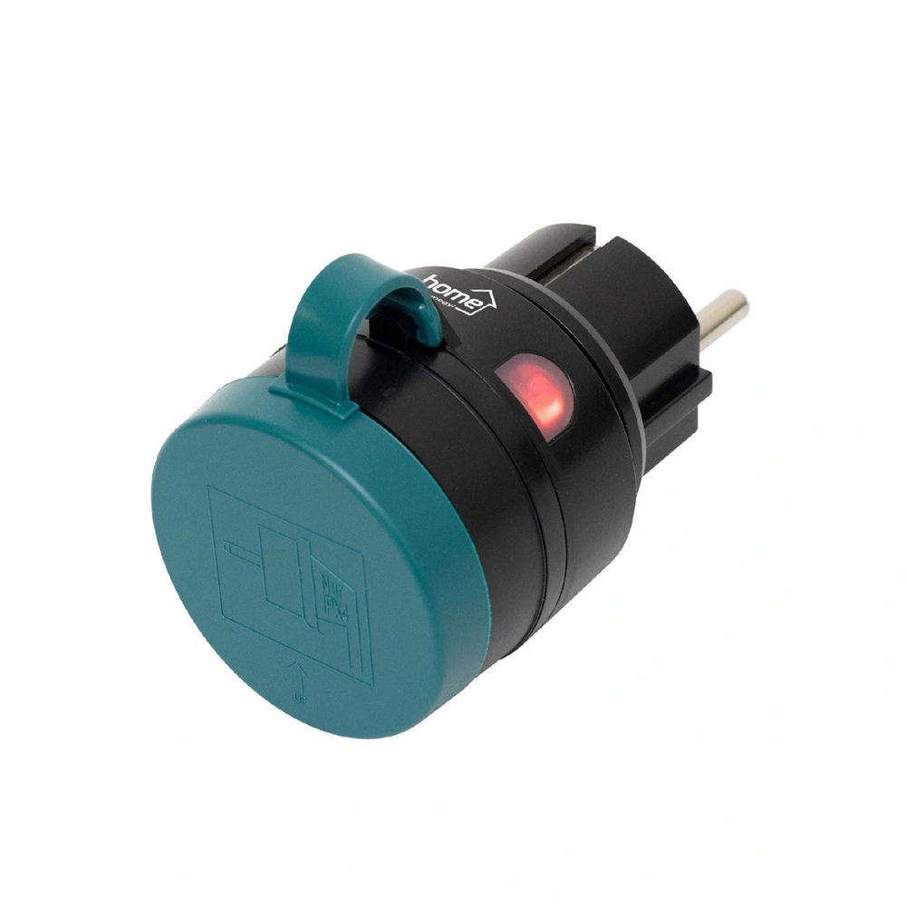 Távirányítható kültéri hálózatialjzat szett, 1db aljzat, távírányító, 40m, IP44, HOME THO 2311 / RENDELÉSRE