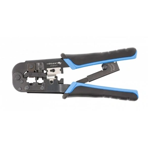 Telefoncsatlakozó prés, krimpelő, 6P, 8P, RJ45, RJ11, RJ12, 137  mm , HÖGERT HT1P171