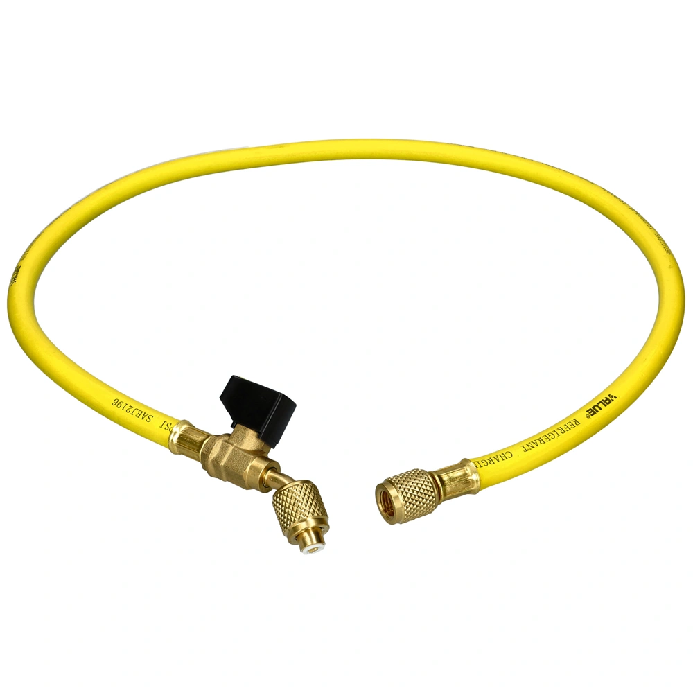 Töltőcső csappal   900mm sárga VRP-C VALUE
