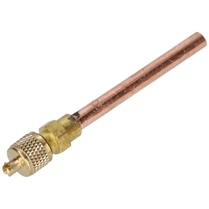 Töltőcső + szelep 5 cm csővel  D=6,3 mm (univerzális) hűtőgép