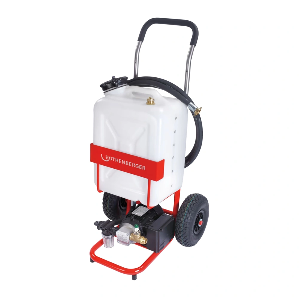 Töltőszivattyú napkollektorhoz, forgópumpával, 230V, 2x3 m tömlő 3/4" csatlakozás, ROTHENBERGER 1500000135 / RENDELÉSRE