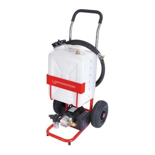 Töltőszivattyú napkollektorhoz, forgópumpával, 230V, 2x3 m tömlő 3/4" csatlakozás, ROTHENBERGER 1500000135 / RENDELÉSRE