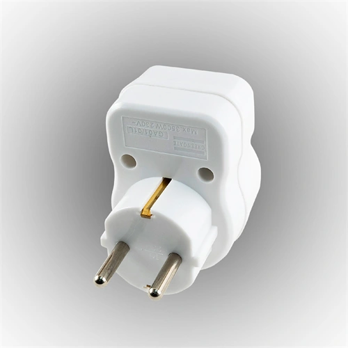 Túlfeszültség védett hálózati aljzat, 4,5kA, 16A, IP20, 3500W-ig, HOME NVT 1/WH