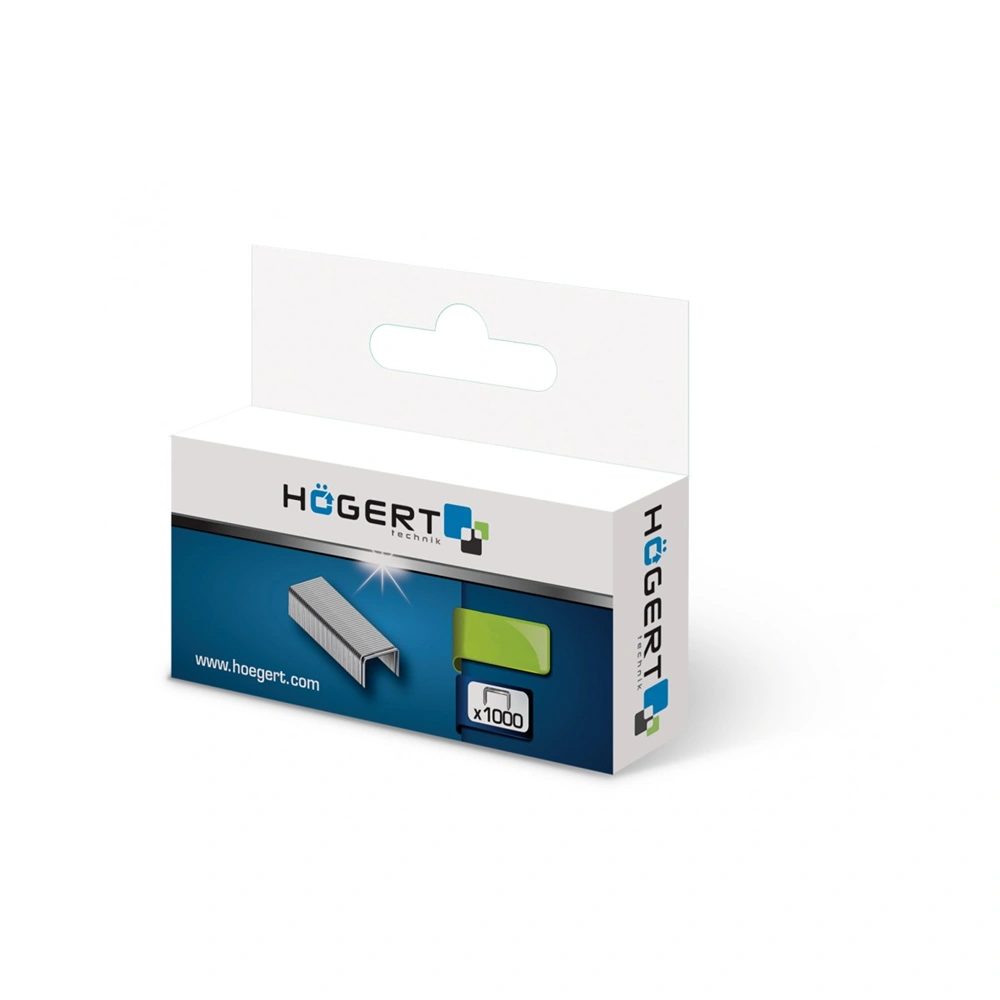 Tűzőkapocs J, 8  mm, 11.3 mm, 1000 db/csomag, HÖGERT HT2C052