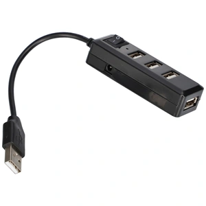 USB hub 4 portos USB elosztó kapcsolóval / RENDELÉSRE