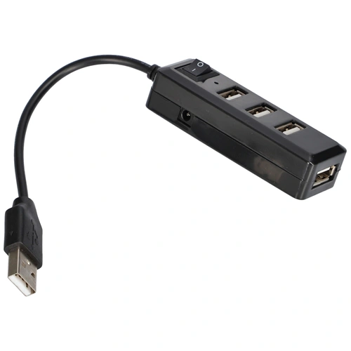 USB hub 4 portos USB elosztó kapcsolóval / RENDELÉSRE