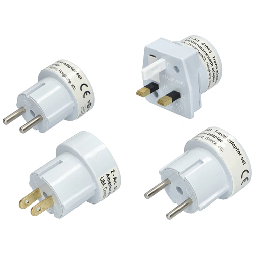 Utazó adapter univerzális (USA, EU, UK, AS) GOOBAY 100-230vac / RENDELÉSRE