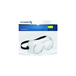 Védőszemüveg szellőzővel, köszörűs szemüveg, pántos, víztiszta , HÖGERT HT5K003