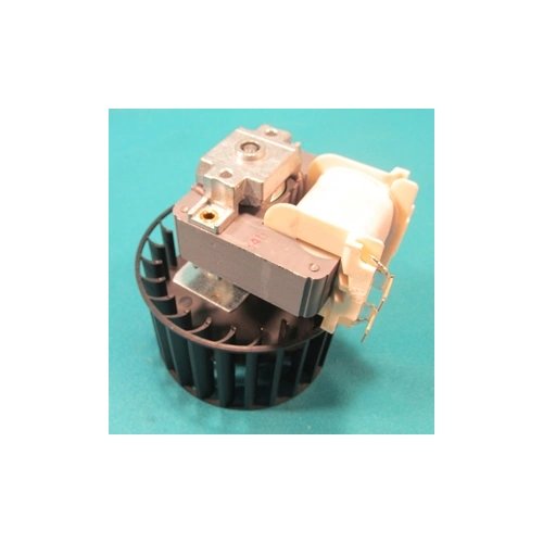 Ventilátor lapát + motor (magnetron hűtőgép) (eredeti) BOSCH mikrohullámú sütő / RENDELÉSRE