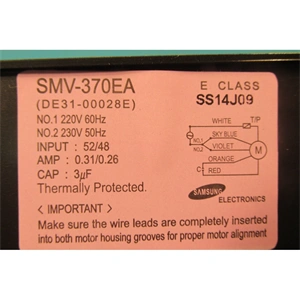Ventilátor, tangenciális (eredeti) SAMSUNG mikrohulláú sütő 