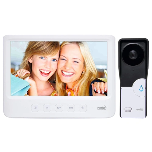 Videó-kaputelefon szett, vékony 7" LCD kijelző, éjszakai kamera, 16 féle dallam, kitekintő , HOME DPV 26 / RENDELÉSRE