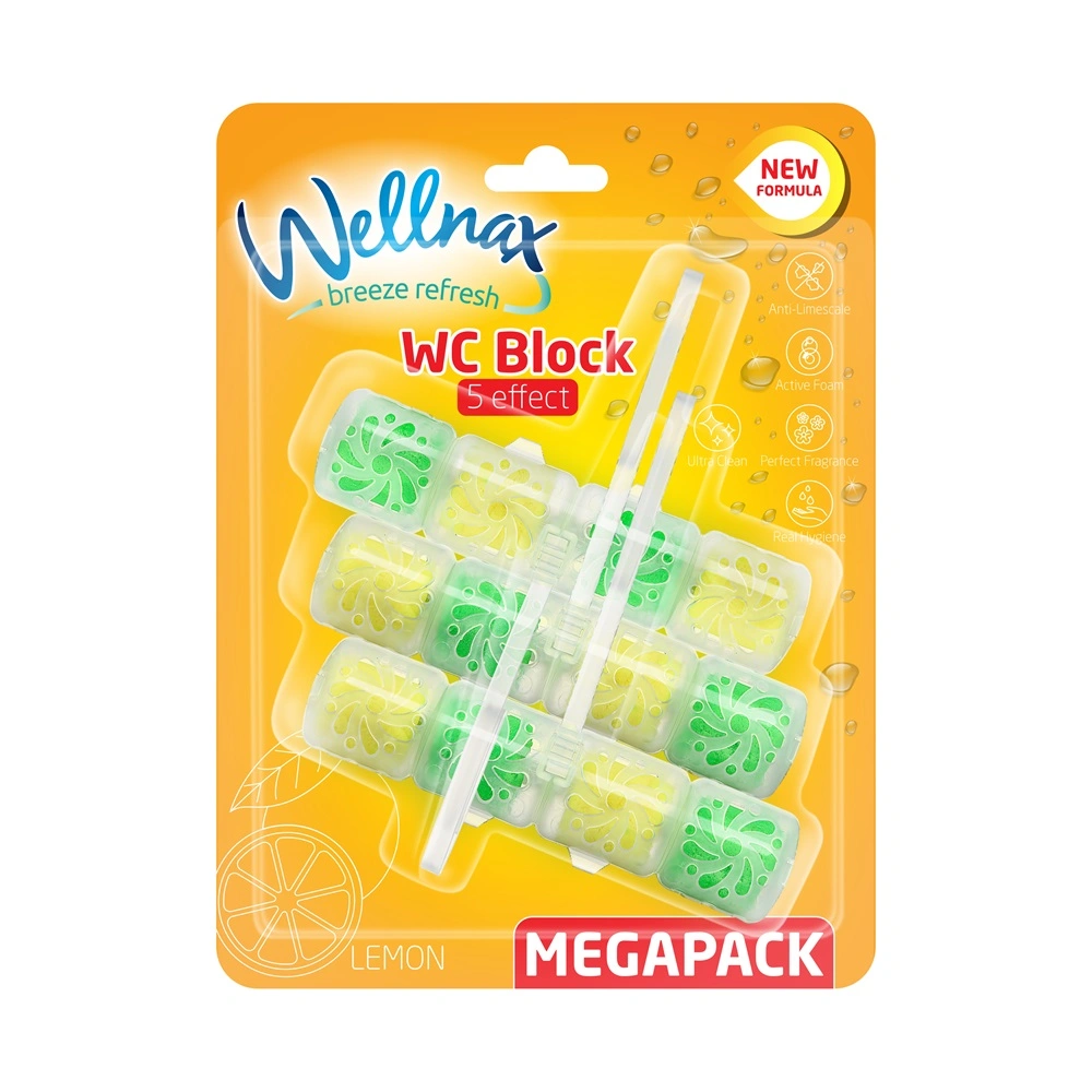 WC illatosító 3 x 50 g Wellnax Lemon