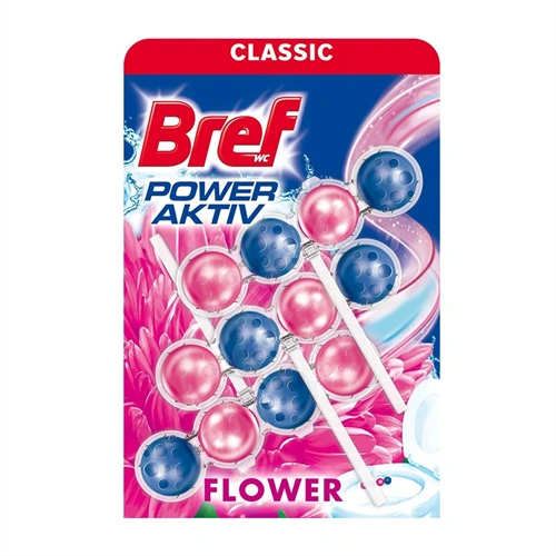 WC illatosító golyós 3 x 50 g Power Aktiv Bref Fresh Flower