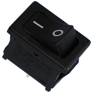 10A/250V AC 21x15 / 19x13 mm Billenőkapcsoló, fekete, számos, kicsi