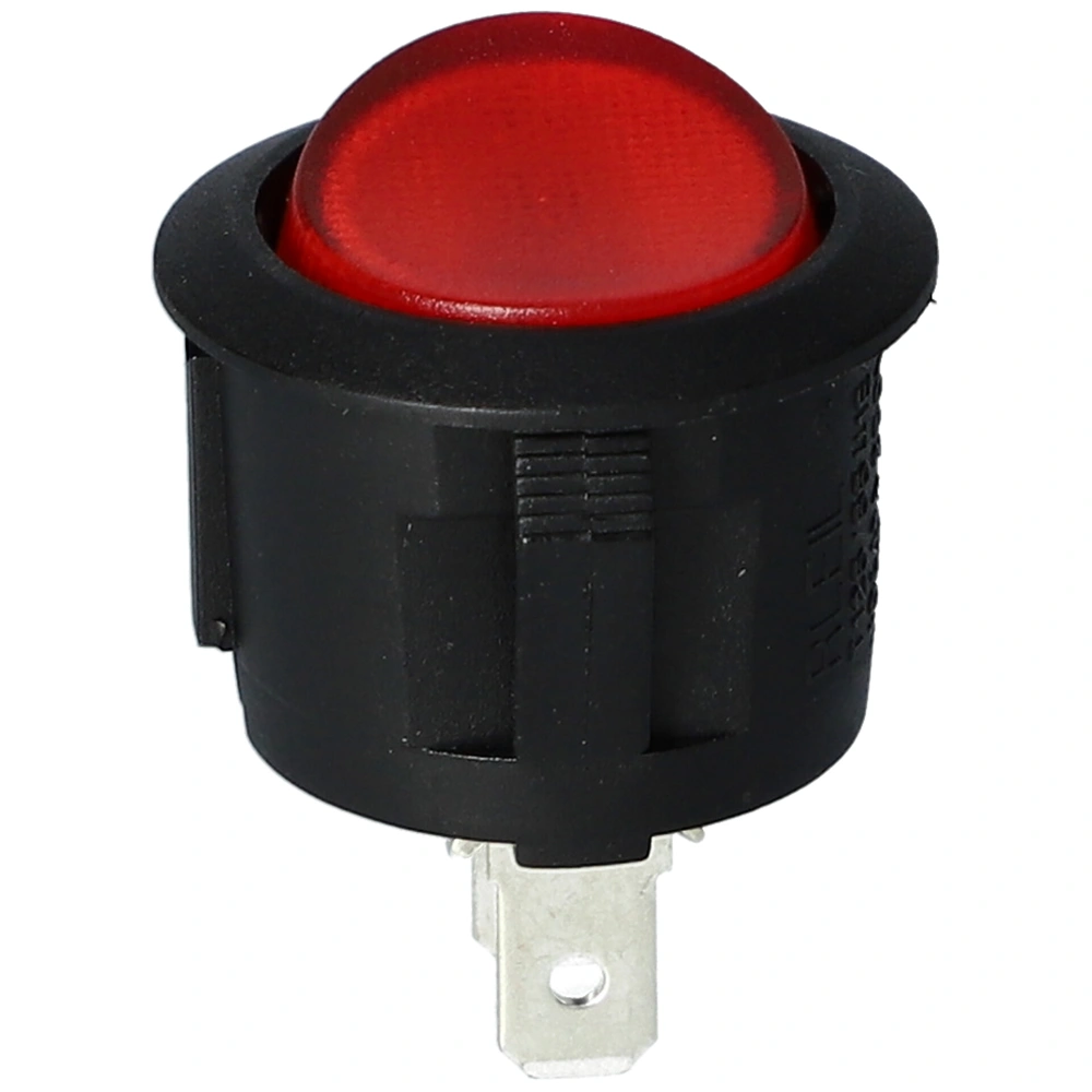 10A/250V AC, 23/21 mm BillenőKapcsoló, piros, kerek (utángyártott) UFESA kávéfőző