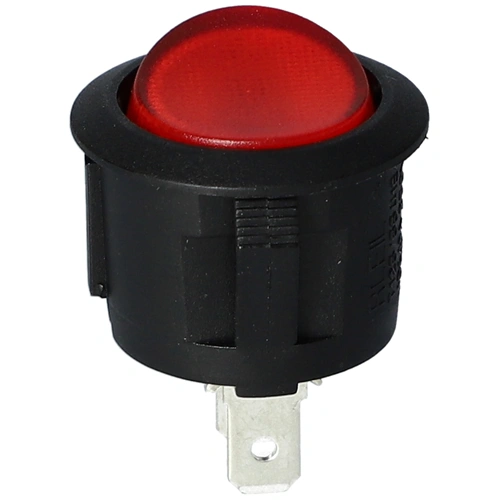 10A/250V AC, 23/21 mm BillenőKapcsoló, piros, kerek (utángyártott) UFESA kávéfőző