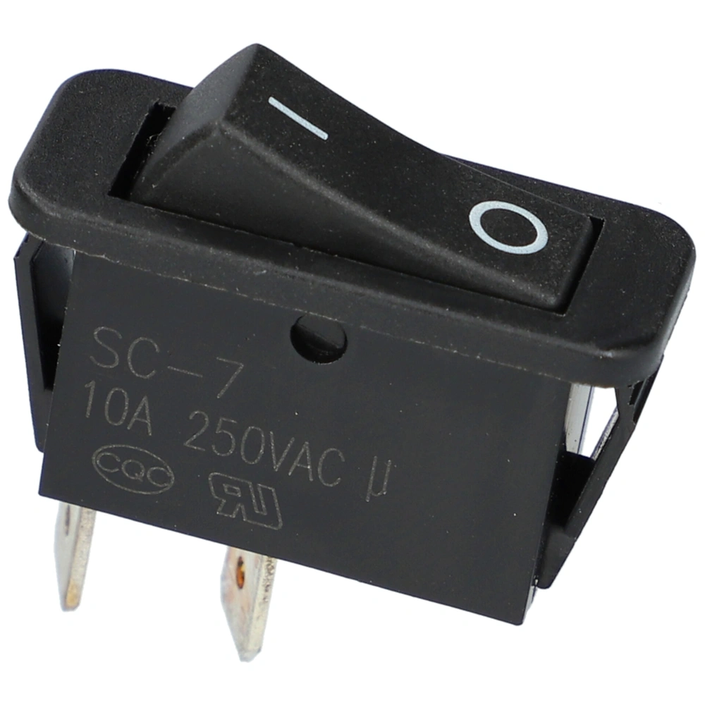 10A/250V AC Billenőkapcsoló, fekete, számos, szögletes VINCHI páraelszívó / RENDELÉSRE