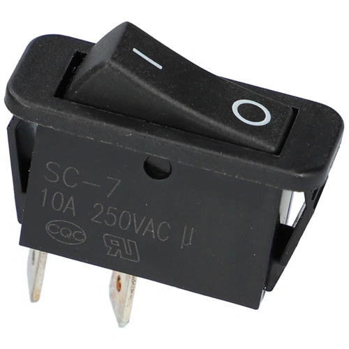 10A/250V AC Billenőkapcsoló, fekete, számos, szögletes VINCHI páraelszívó / RENDELÉSRE