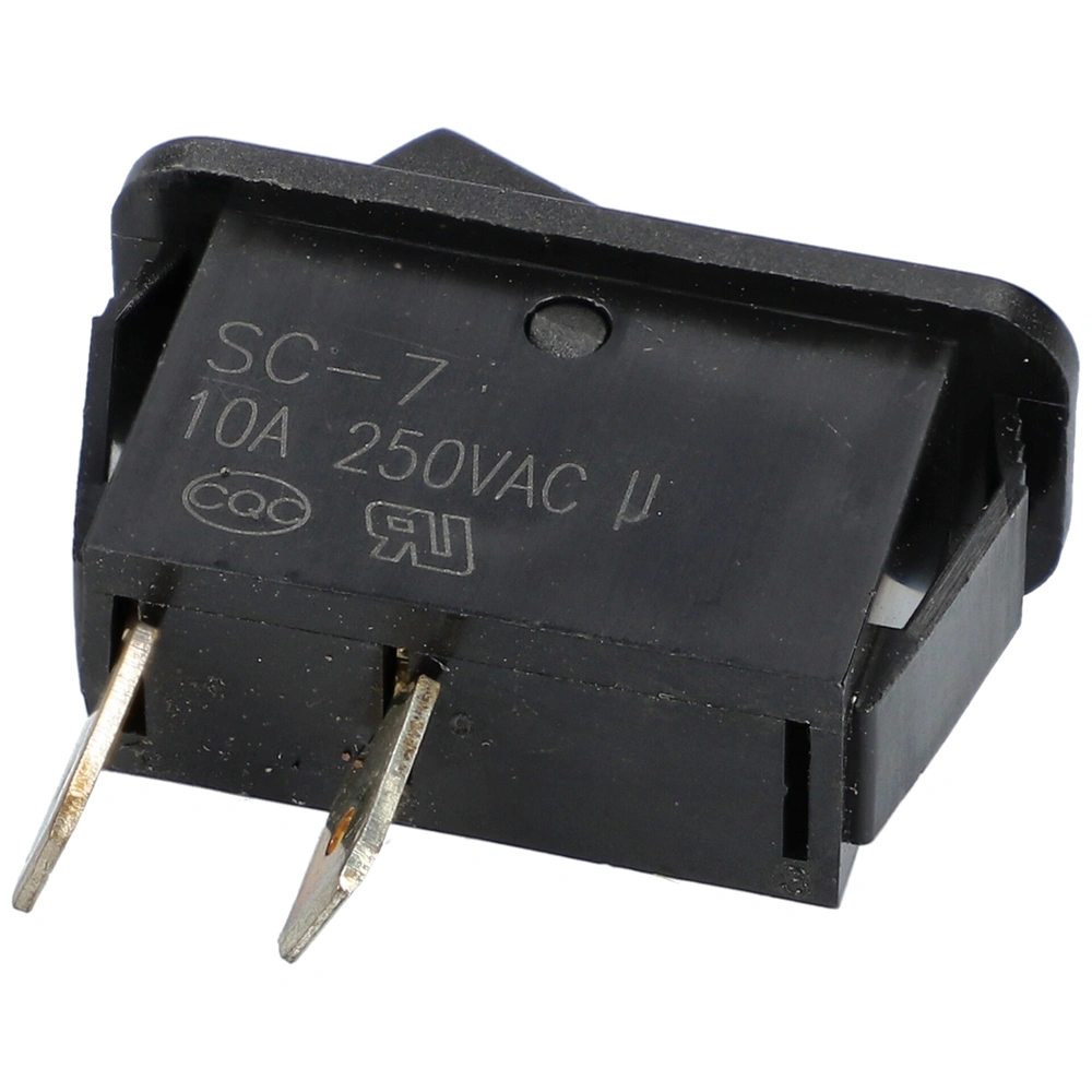 10A/250V AC Billenőkapcsoló, fekete, számos, szögletes VINCHI páraelszívó / RENDELÉSRE