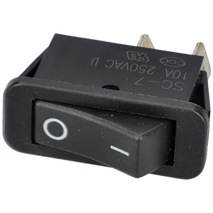 10A/250V AC Billenőkapcsoló, fekete, számos, szögletes VINCHI páraelszívó / RENDELÉSRE