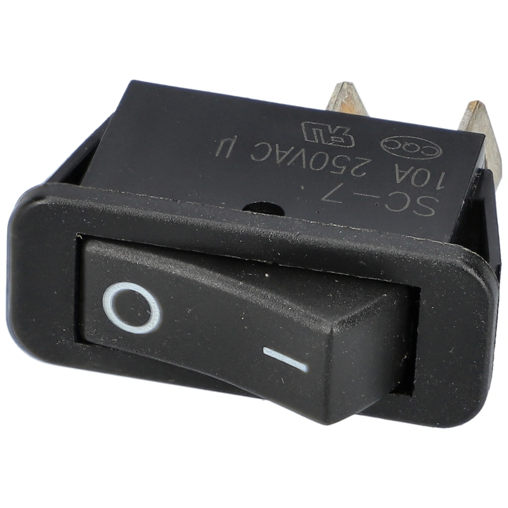 10A/250V AC Billenőkapcsoló, fekete, számos, szögletes VINCHI páraelszívó / RENDELÉSRE