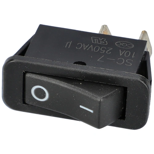 10A/250V AC Billenőkapcsoló, fekete, számos, szögletes VINCHI páraelszívó / RENDELÉSRE