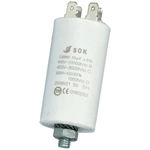 10 uF 500V Kondenzátor, sarus (univerzális)