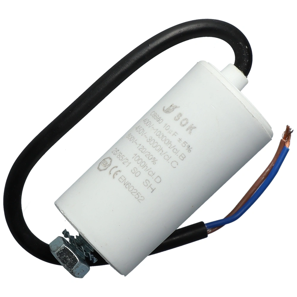10 uF 500V Kondenzátor, vezetékes (univerzális) HAJDU 303 mosógép