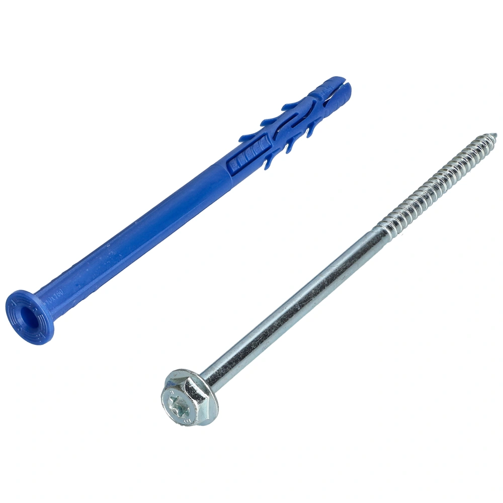 10x160 mm Csavar + tipli, klímatartó konzolhoz, hatlapfejű, peremes fejű (TORX)