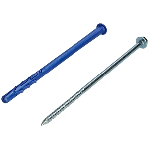 10x200 mm Csavar + tipli, klímatartó konzolhoz, hatlapfejű, peremes fejű (TORX)