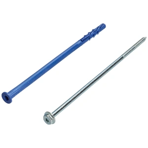 10x240 mm Csavar + tipli, klímatartó konzolhoz, hatlapfejű, peremes fejű (TORX)