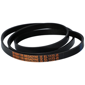 1173 J5 EL Bordásszíj, fekete (MEGADYNE) mosógép