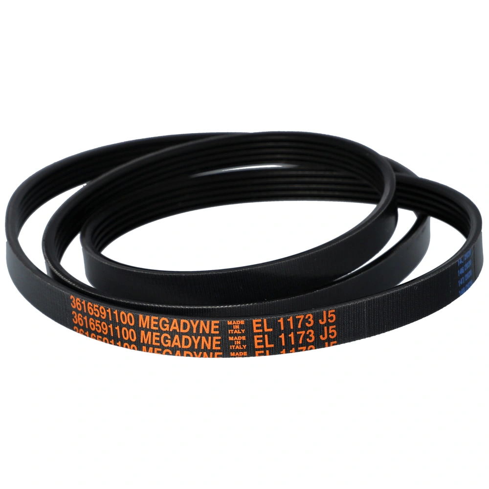 1173 J5 EL Bordásszíj, fekete (MEGADYNE) mosógép