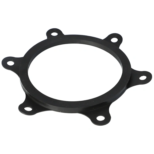 121x102x7 mm Tömítés, zárófedél, 6 lyukú, fekete, új típusú HAJDU K-s bojler