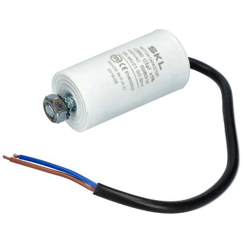 12,5 uF 450V Kondenzátor, vezetékes (univerzális)