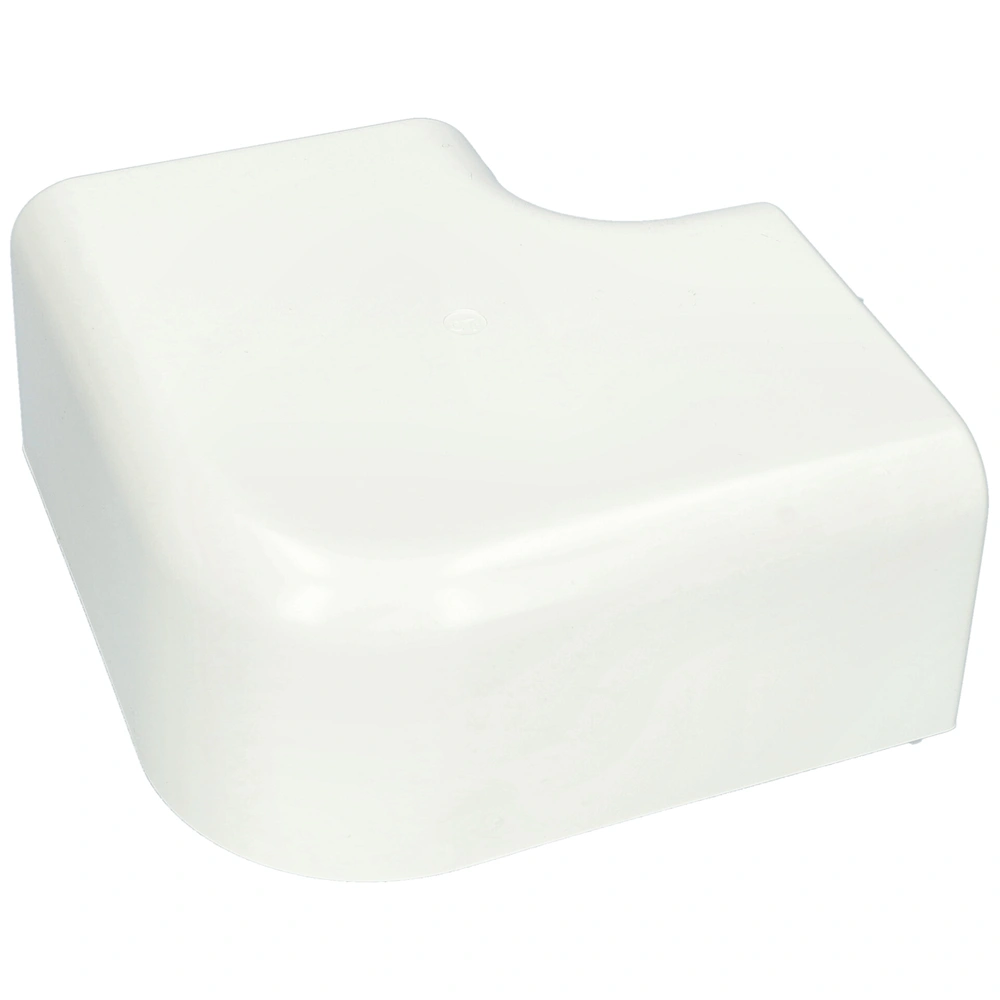 125x75 mm 90° Kanyarív, lapos, fehér, UV álló (CANALPLAST) klíma dekorcsatorna