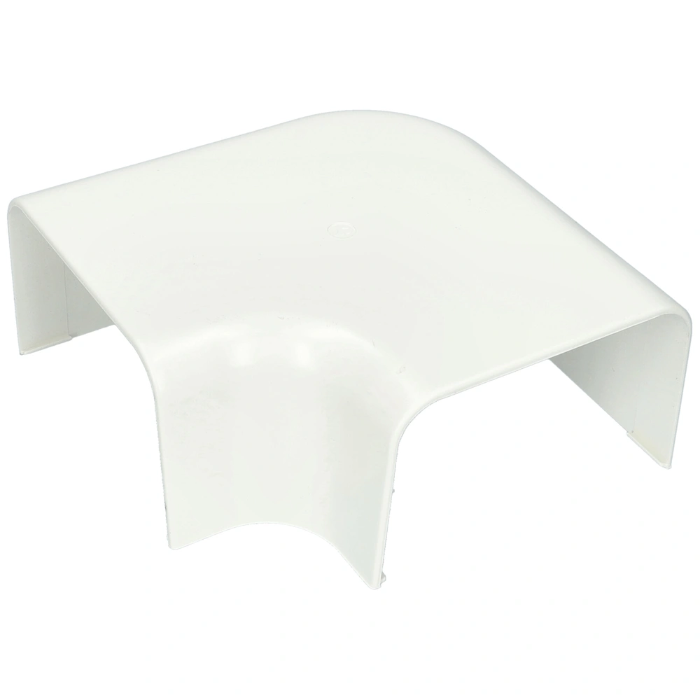 125x75 mm 90° Kanyarív, lapos, fehér, UV álló (CANALPLAST) klíma dekorcsatorna