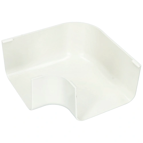 125x75 mm 90° Kanyarív, lapos, fehér, UV álló (CANALPLAST) klíma dekorcsatorna