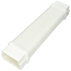 125x75 mm Flexibilis toldóelem, fehér, PVC (CANALPLAST) klíma dekorcsatorna