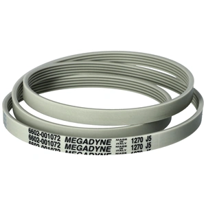 1270 J5 EL Bordásszíj, fehér (utángyártott, MEGADYNE) AEG, WHIRLPOOL, SAMSUNG mosógép