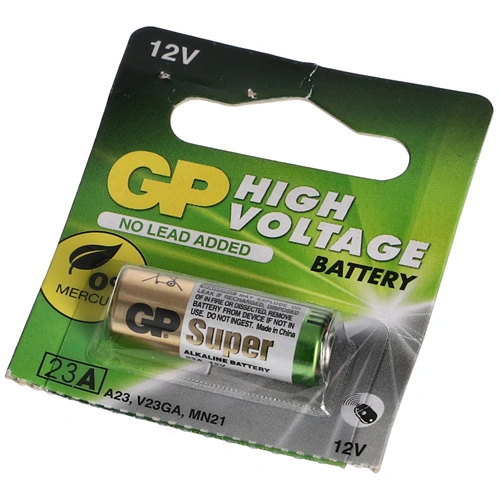 12V GP alkáli elem 23AE Super 1 db-os bliszterben