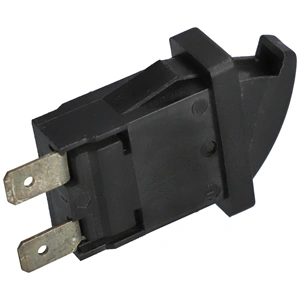 12x25mm Világításkapcsoló fekete HELKAMA fordított működésű