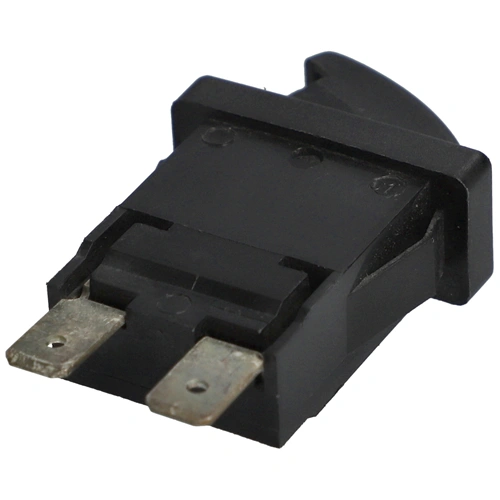 12x25mm Világításkapcsoló fekete HELKAMA fordított működésű