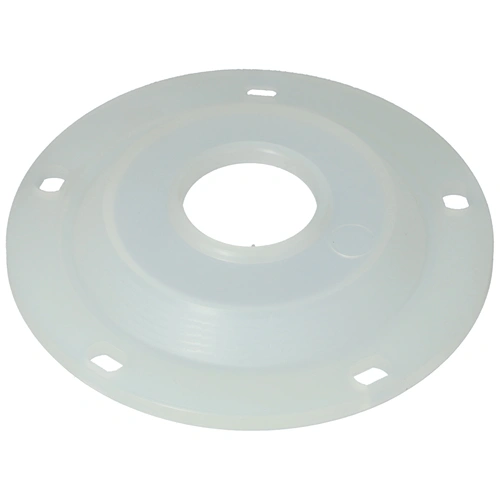 130x35 mm Tömítés, zárófedél, 5 lyukú, sima, fehér, csonk nélkül ISEA bojler /BZT208/